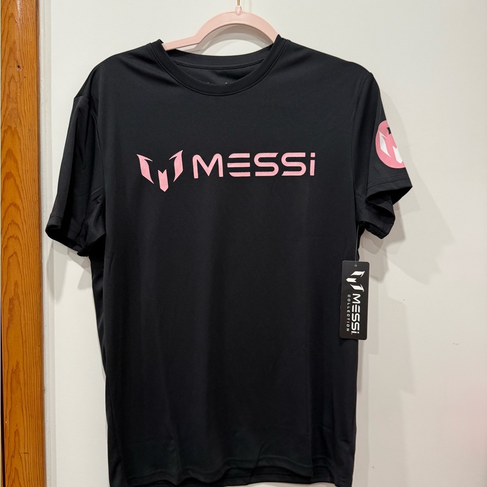Black and Pink Messi T-Shirt